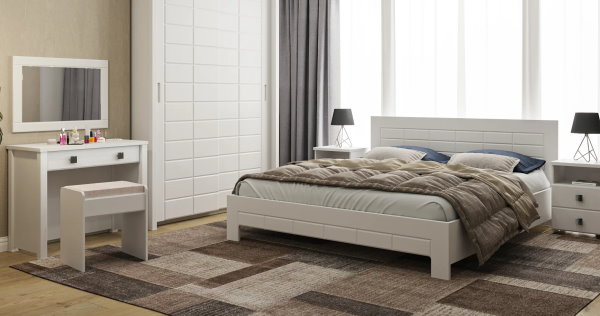 Фото Кровать двуспальная Изабель ИЗ-713К (СМ 180х200) без основания от производителя Компасс в Красноперекопске по цене 21&nbsp;980 ₽