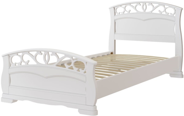 Фото Кровать односпальная Грация-1 (СМ 90х200) без основания с универсальными царгами от производителя Браво-мебель в Красноперекопске по цене 18&nbsp;520 ₽