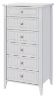 Комод Мэгги (6 ящ) (белый снег-лак белый (Браво-мебель) ) в Красноперекопске от производителя 