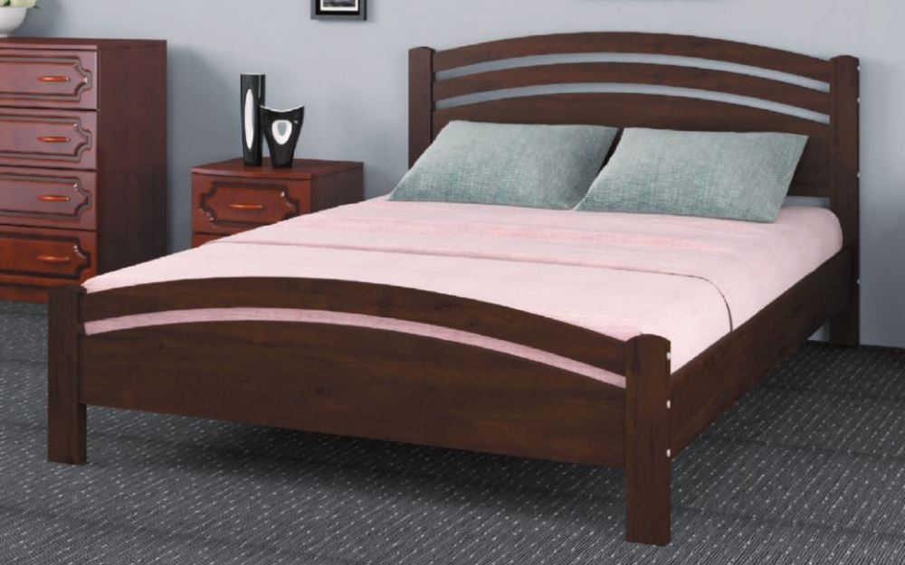 Фото Кровать двуспальная Камелия-3 (СМ 140х200) без основания с универсальными царгами от производителя Браво-мебель в Красноперекопске по цене 13 000 ₽