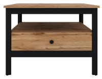 Стол журнальный Loft LAW (мдф, лдсп-дуб вотан,  черный (Black Red White (БРВ)) ) в Красноперекопске от производителя 