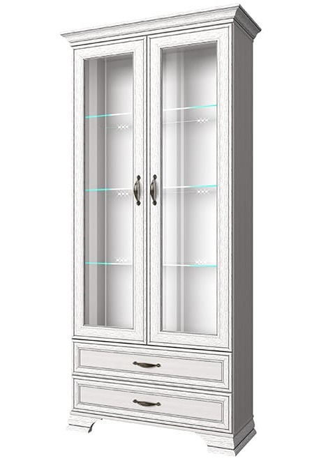 Фото Шкаф с витриной 2V2S Тиффани (Tiffany) от производителя Анрэкс в Красноперекопске по цене 34 770 ₽