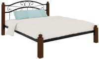 Кровать двуспальная Надежда Lux (СМ 180х190) трубка металл в интернет магазине Планета Комфорта Фото derevyannye-krovati кровать двуспальная надежда lux (см 180х190) трубка металл производитель Милсон