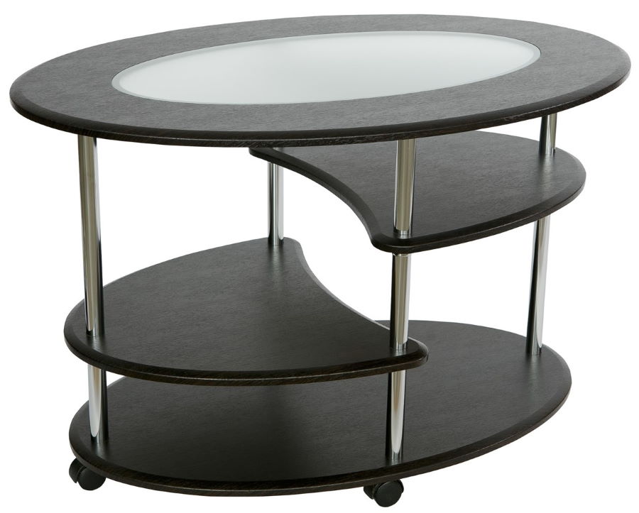 Фото Стол журнальный Эллипс (стекло) от производителя Калифорния в Красноперекопске по цене 9&nbsp;060 ₽