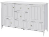 Комод комбинированный Мэгги (белый снег-лак белый (Браво-мебель) ) в Красноперекопске от производителя 