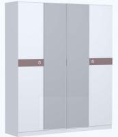 Шкаф для одежды Саманта СМ11А (дуб седан, дуб седан-кремовый,(Заречье)) в Красноперекопске от производителя в интернет магазине Планета Комфорта Шкаф для одежды Саманта СМ11А (дуб седан, дуб седан-кремовый,(Заречье)) в Красноперекопске от производителя