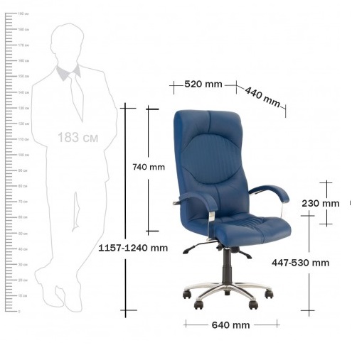 Фото Кресло для руководителя Гермес (Germes) аnifix (алюминий) от производителя Новый стиль в Красноперекопске по цене 20&nbsp;100 ₽