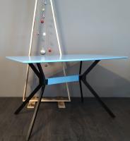 Стол обеденный DT-652 (металл, мдф-белый,  белый (La-alta) ) в Красноперекопске от производителя 