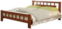 Фото  кровать односпальная натали-5 (см 120х200) без основания с универсальными царгами производитель Браво-мебель