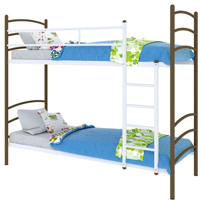 Фото Кровать двухъярусная Милана Duo (СМ 90х200) трубка металл от производителя Милсон в Красноперекопске по цене 16&nbsp;460 ₽