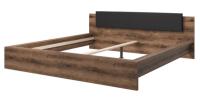 Кровать двуспальная Indira typ 32 (СМ 180х200) без основания ( 180х200 , ЛДСП/стекло , дуб monastery-черный , без подъемного мех. , без ящиков , без матраса (Helvetia) ) в Красноперекопске от производителя в интернет магазине Планета Комфорта Кровать двуспальная Indira typ 32 (СМ 180х200) без основания ( 180х200 , ЛДСП/стекло , дуб monastery-черный , без подъемного мех. , без ящиков , без матраса (Helvetia) ) в Красноперекопске от производителя