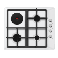 Варочная поверхность комбинированная 4-х комф. MEHE 64 97 (590х520) (Материал Металл , цвет белый) в Красноперекопске от производителя в интернет магазине Планета Комфорта Варочная поверхность комбинированная 4-х комф. MEHE 64 97 (590х520) (Материал Металл , цвет белый) в Красноперекопске от производителя