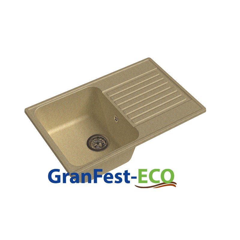 Фото Мойка Granfest eco-78 (ГР 740х480хh200) (шир.ящ.min 720) без сифона от производителя Granfest в Красноперекопске по цене 3 650 ₽