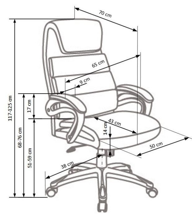 Фото Кресло для руководителя Halmar Sidney от производителя Halmar  в Красноперекопске по цене 33 780 ₽