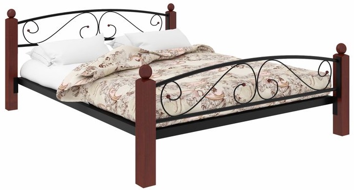 Фото Кровать двуспальная Вероника Lux Plus (СМ 140х200) трубка металл от производителя Милсон в Красноперекопске по цене 20 330 ₽