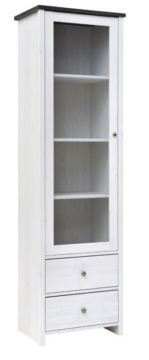 Фото Шкаф-витрина Порто REG1W2S от производителя Black Red White (БРВ) в Красноперекопске по цене 19 490 ₽