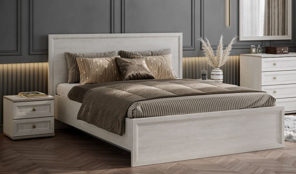 Фото Кровать двуспальная Александрия КР-101 (СМ 180х200) без основания от производителя SV-мебель в Красноперекопске по цене 27 440 ₽