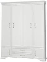 Шкаф Грация ШР-4 (174) без зеркал четырехдверный (борнео, дуб коньяк,(Браво-мебель)) в Красноперекопске от производителя 