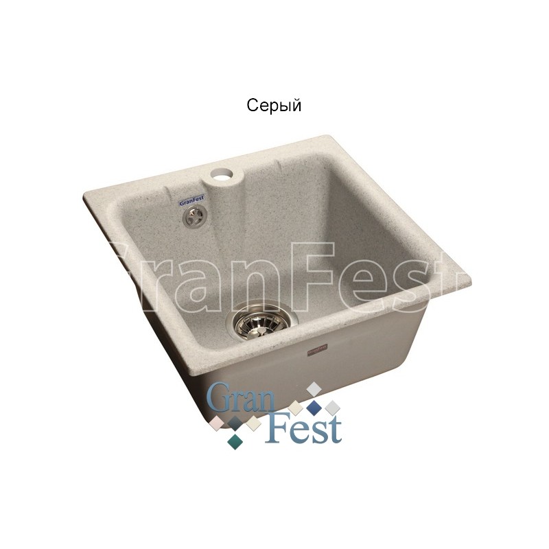 Фото Мойка Granfest GF-P420 (ГР 420х420хh200) (шир.ящ.min 400) от производителя Granfest в Красноперекопске по цене 3 680 ₽