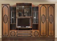 Стенка Эдвард-7 вар.№4 ЛМДФ (орех донской, орех донской,(Диал)) в #REGION_NAME_DECLINE_PP# от производителя 