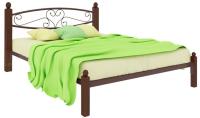 Кровать двуспальная Каролина Lux (СМ 140х190) трубка металл в интернет магазине Планета Комфорта Фото derevyannye-krovati кровать двуспальная каролина lux (см 140х190) трубка металл производитель Милсон
