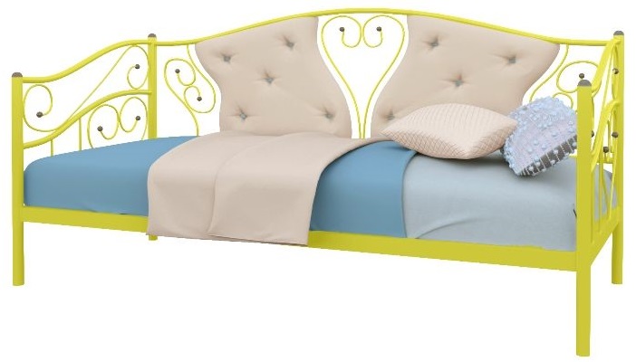 Фото Кровать-тахта односпальная Юлия (СМ 90х200) трубка металл от производителя Милсон в Красноперекопске по цене 17 520 ₽