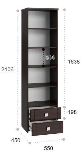 Фото Пенал Изабель ИЗ-63К с зеркалом от производителя Компасс в Красноперекопске по цене 25&nbsp;320 ₽