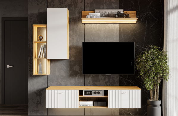 Фото Шкаф навесной Милан от производителя SV-мебель в Красноперекопске по цене 5 020 ₽