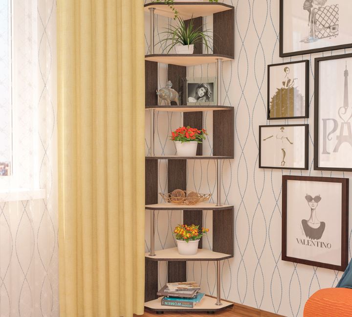 Фото Стеллаж угловой СПУ-3  от производителя Пирамида в Красноперекопске по цене 4&nbsp;800 ₽