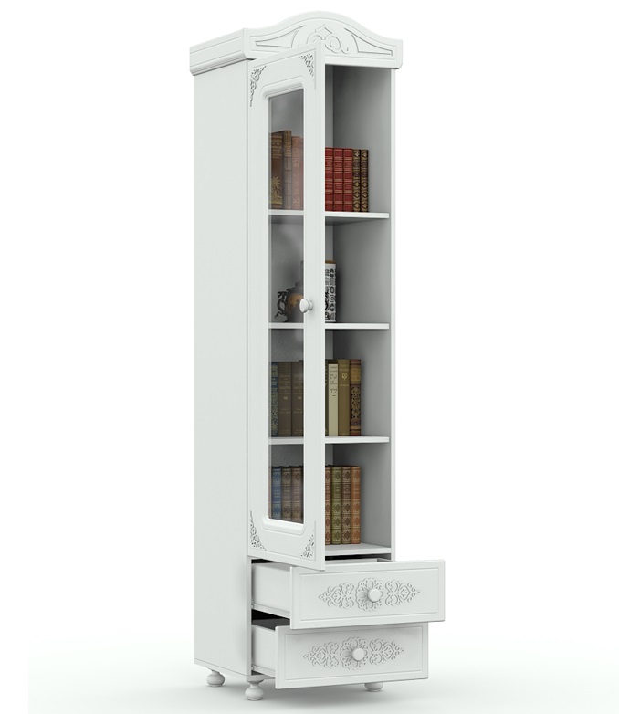 Фото Шкаф-пенал Ассоль АС-1 с зеркалом от производителя Компасс в Красноперекопске по цене 28 310 ₽