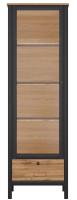 Шкаф Loft REG1W1S (дуб вотан, дуб вотан-черный (Black Red White (БРВ)) ) в Красноперекопске от производителя в интернет магазине Планета Комфорта Шкаф Loft REG1W1S (дуб вотан, дуб вотан-черный (Black Red White (БРВ)) ) в Красноперекопске от производителя