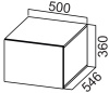 Фото Кухня Стайл шкаф навесной ШГ500г (36) от производителя  в Красноперекопске по цене 4&nbsp;700 ₽