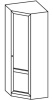 Фото Шкаф Микки-1 (75) угловой от производителя Ставрополь Мебель в Красноперекопске по цене 10&nbsp;440 ₽