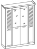 Фото Шкаф Прованс (182) четырехдверный от производителя Ставрополь Мебель в Красноперекопске по цене 22&nbsp;350 ₽